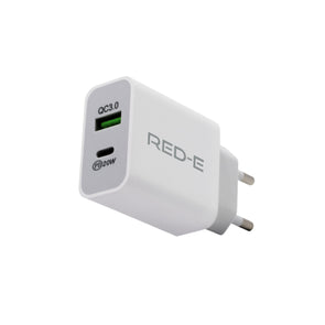 Red-E Wall Charger 20W Quick Charge PD QC3.0 Samsung and Apple Compatible
