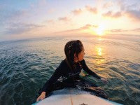 Sunrise Surfing In Durban