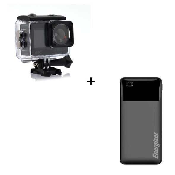 Trax Pro Action Camera + Energizer Powerbank Bundle