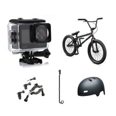 Trax Pro Action Camera + Mongoose L40 BMX Bundle