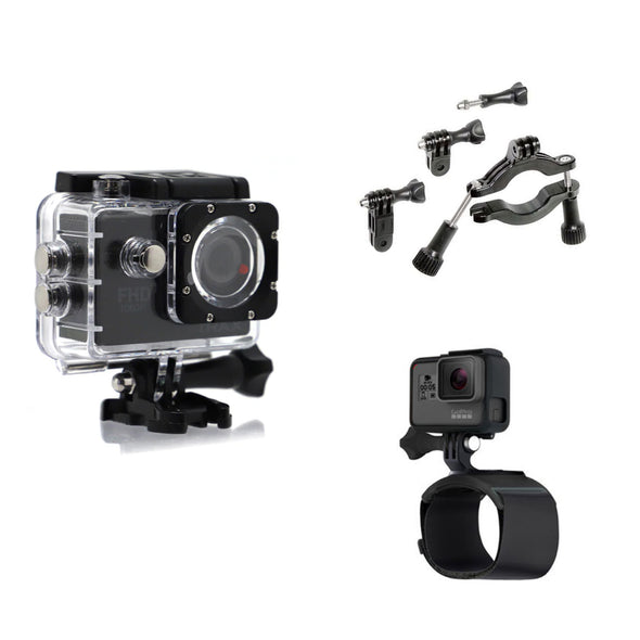 Trax HD Action Camera + Gopro Accessory Bundle