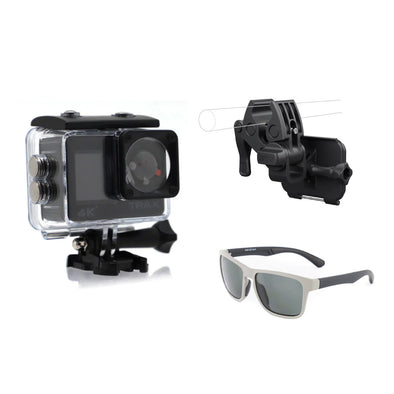 Trax HD Pro Action Camera + Gopro Sportsman Accesory Bundle