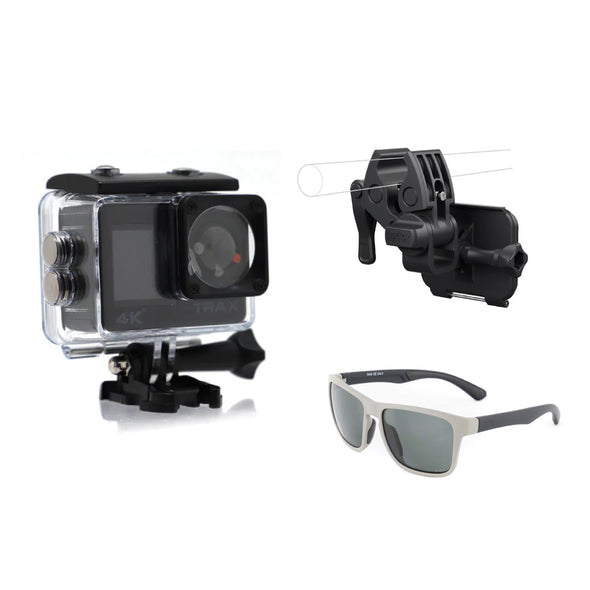 Trax HD Pro Action Camera + Gopro Sportsman Accesory Bundle