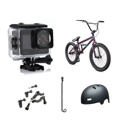 Trax Pro Action Camera + Mongoose L40 BMX Bundle